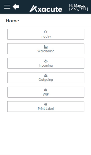 Axacute inventory features mobile responsive