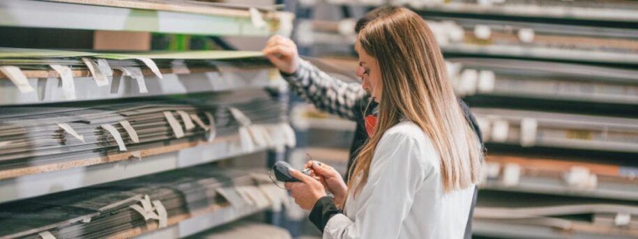 Categorize raw materials, track inventory, develop inventory system